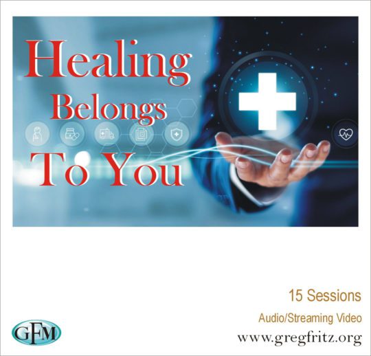 Healing Belongs to You cover art with a hand holding a + medical icon