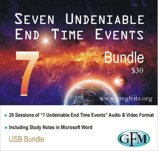 USB Bundle - Seven undeniable end time events - 20 sessions audio and video format with MS Word study notes