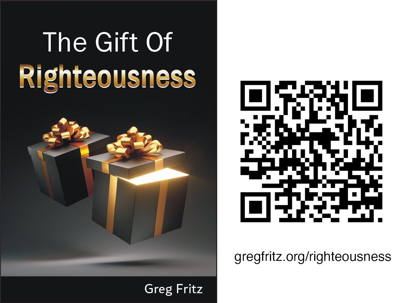 free PDF download and QR code: The Gift of Righteousness
