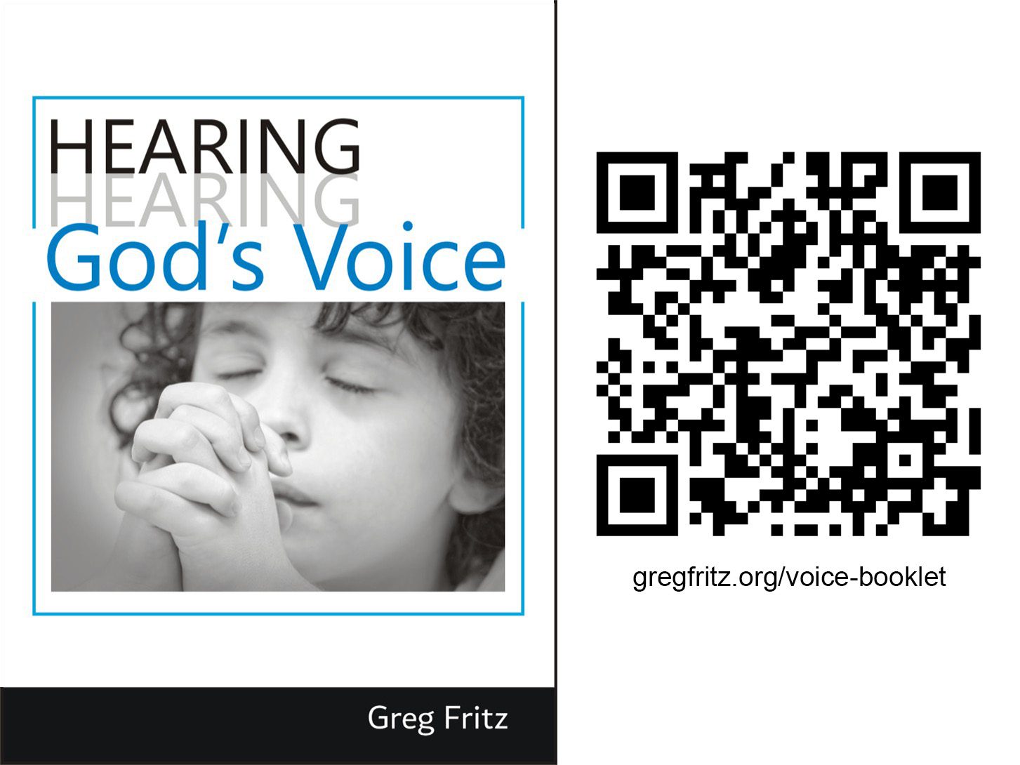 free PDF download and QR code: Hearing God's Voice booklet