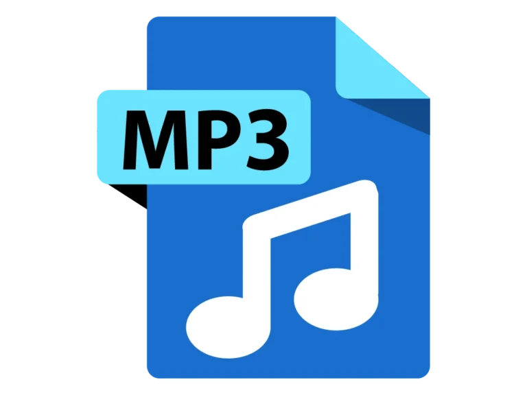 MP3 file icon with music notes